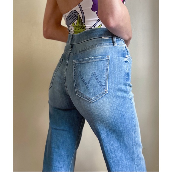 NWOT Mother denim roller snippet cropped fray - Picture 11 of 12